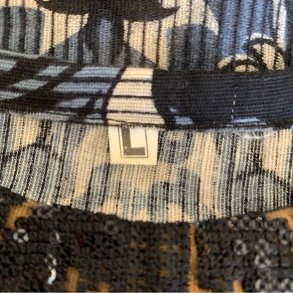 Women's Handmade Indian Kurta Sequined Tasseled Fringe Hem Golden Yellow Black - Picture 10 of 12